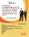 A Handbook on Corporate and Allied Laws for CA FINAL